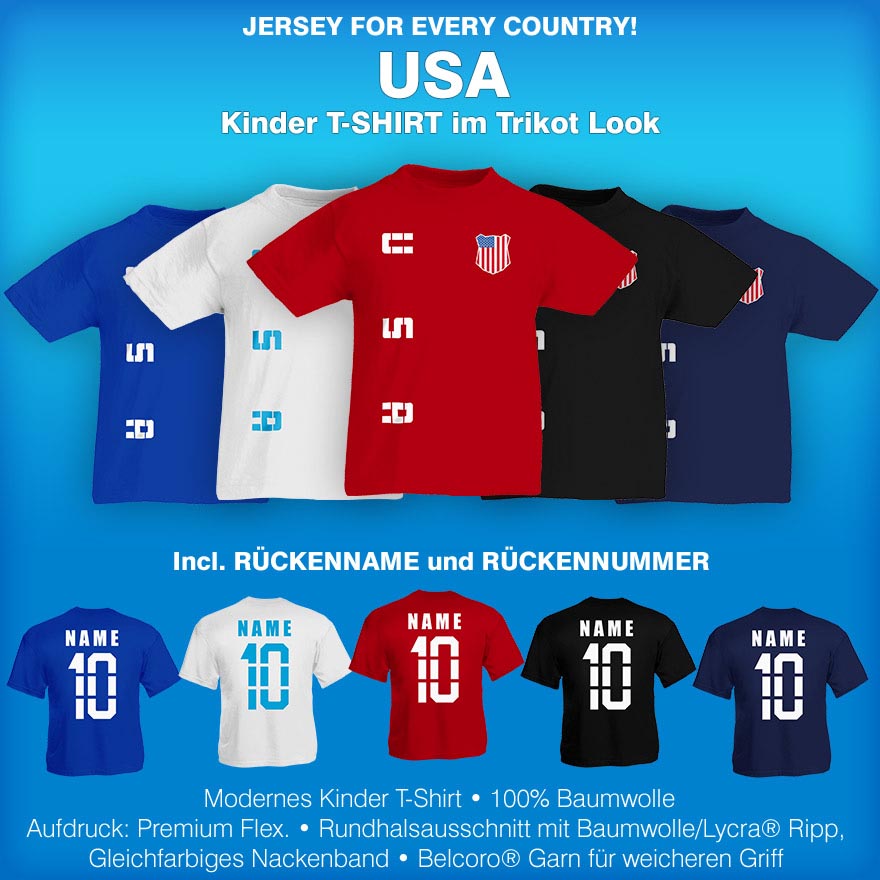 USA United States Kinder T-Shirt